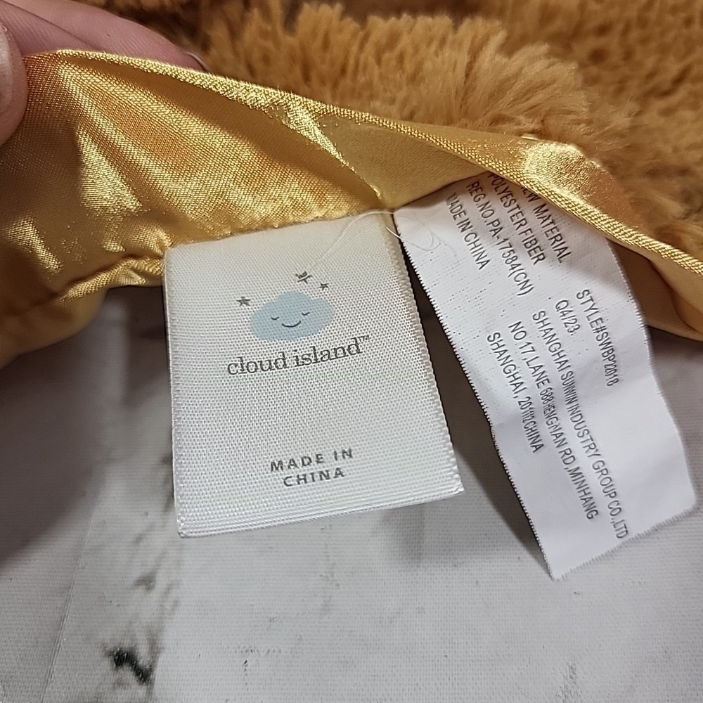 Cloud Island Puppy Dog Lovey Security Blanket Satin Plush Fuzzy‎ Brown - Picture 5 of 6